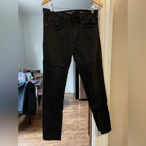 Banana Republic Black Slim Fit Traveler Pants